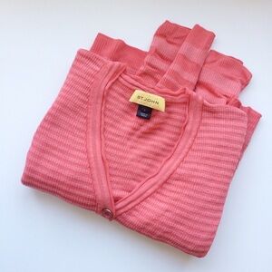 St. John Pink Ribbed Women's Sweater